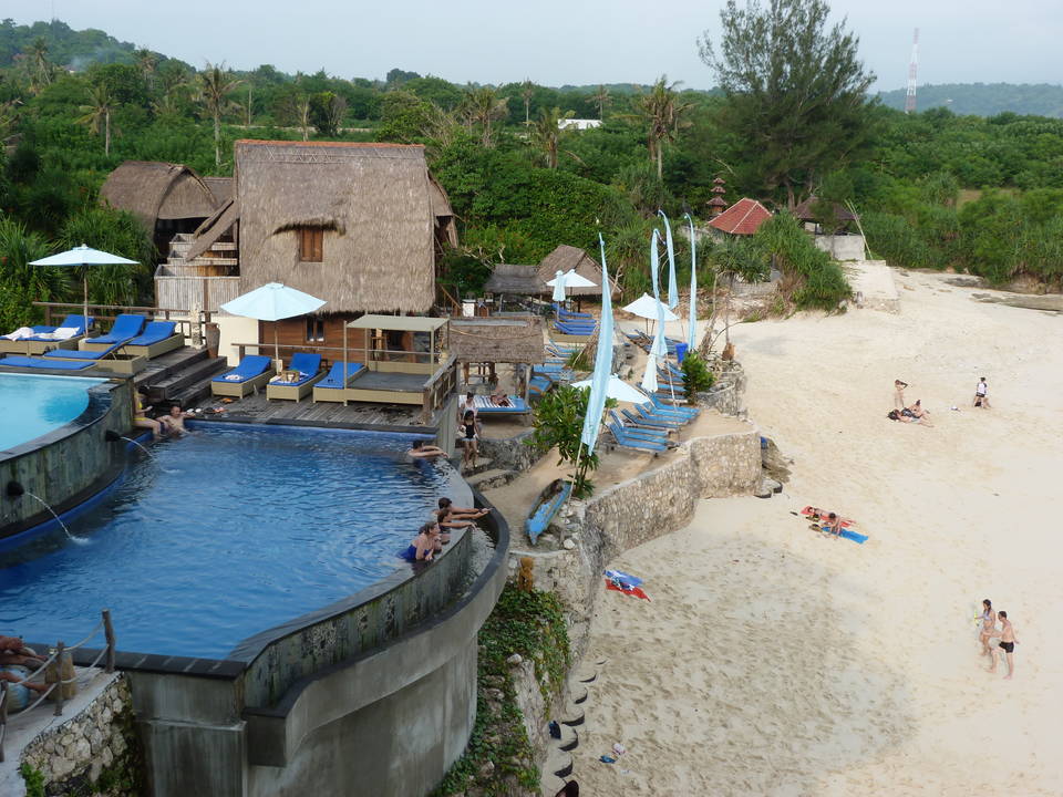  Dream  Beach  Huts  in Nusa Lembongan op Bali  Indonesie 